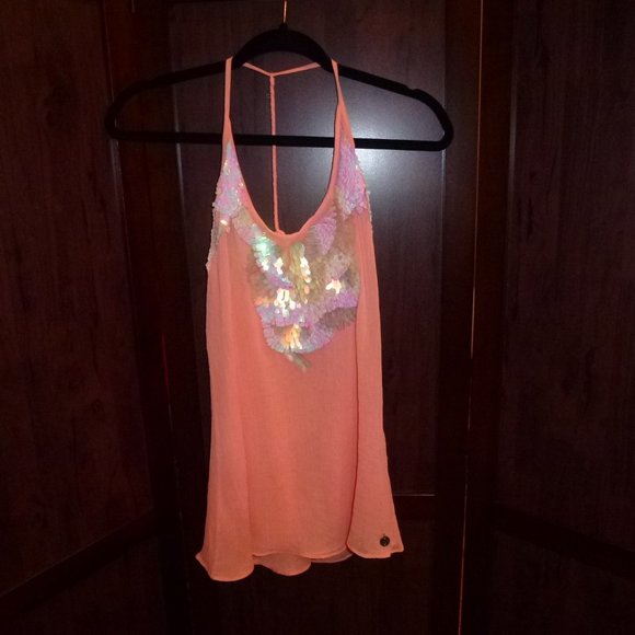 Guess Emma Pink Abbey Top Halter NWT Small - Picture 1 of 9